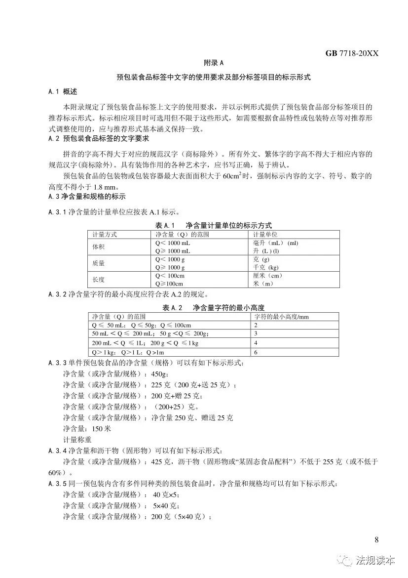 重磅 | GB7718《预包装食品标签通则》要这么改